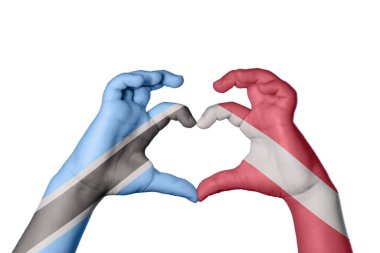 Botswana Letonya Kalbi, El hareketi kalp yapma, Kırpma Yolu