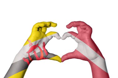 Brunei Letonya Kalbi, El hareketi kalp yapma, Kırpma Yolu