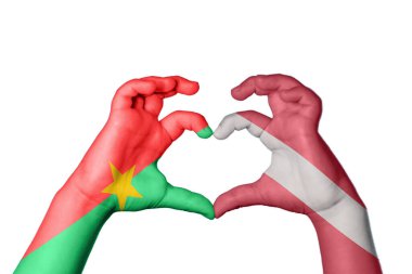 Burkina Faso Letonya Kalbi, El hareketi kalp yapma, Kırpma Yolu