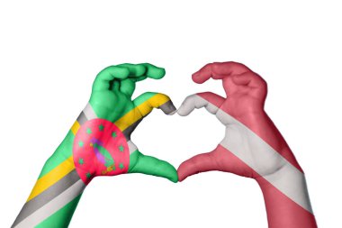 Dominica Letonya Kalbi, El hareketi kalp yapma, Kırpma Yolu