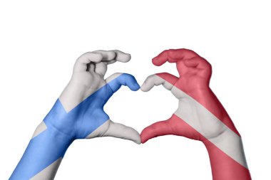 Finlandiya Letonya Kalbi, El hareketi kalp yapma, Kırpma Yolu