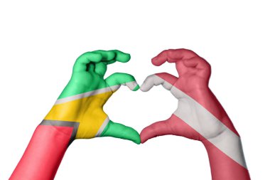 Guyana Letonya Kalbi, El hareketi kalp yapma, Kırpma Yolu