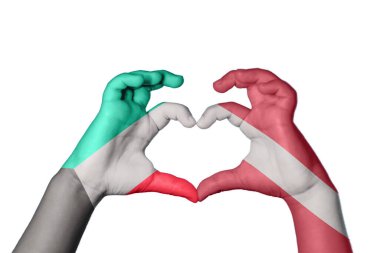 Kuveyt Letonya Kalbi, El hareketi kalp yapma, Kırpma Yolu