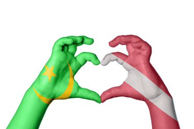 Moritanya Letonya Kalbi, El hareketi kalp yapma, Kırpma Yolu