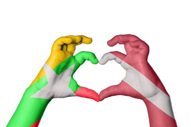 Myanmar Letonya Kalbi, El hareketi kalp yapma, Kırpma Yolu