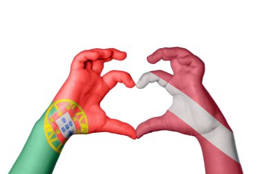 Portekiz Letonya Kalbi, El hareketi kalp yapma, Kırpma Yolu