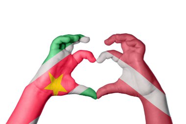 Surinam Letonya Kalbi, El hareketi kalp yapma, Kırpma Yolu