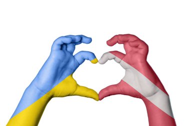 Ukrayna Letonya Kalbi, El hareketi kalp yapma, Kırpma Yolu