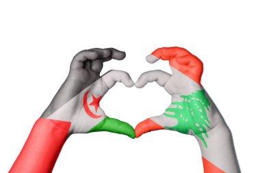 Sahra Arap Demokratik Cumhuriyeti Lübnan Kalbi, El hareketi kalp yapma, Kırpma Yolu