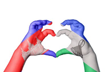 Kamboçya Lesotho Kalbi, El hareketi kalp yapmak, Kırpma Yolu