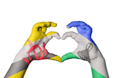 Brunei Lesotho Heart, El hareketi kalp yapmak, Kırpma Yolu