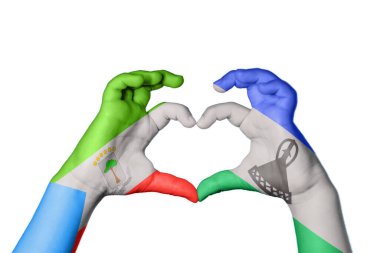 Ekvator Ginesi Lesotho Kalbi, El hareketi kalp yapma, Kırpma Yolu