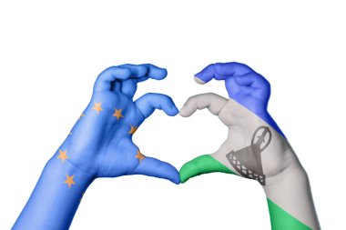 Avrupa Birliği Lesotho Heart, El hareketi kalp yapma, Kırpma Yolu