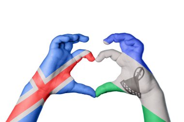 İzlanda Lesotho Kalbi, El hareketi kalp yapma, Kırpma Yolu