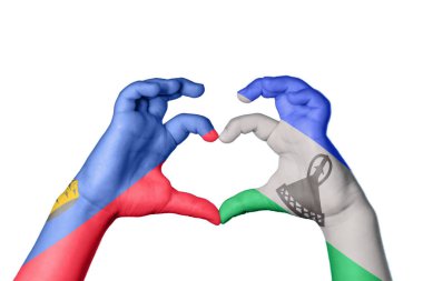 Lihtenştayn Lesotho Kalbi, El hareketi kalp yapma, Kırpma Yolu