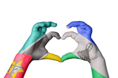 Mozambik Lesotho Kalbi, El hareketi kalp yapma, Kırpma Yolu