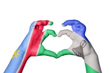 Namibya Lesotho Kalbi, El hareketi kalp yapma, Kırpma Yolu