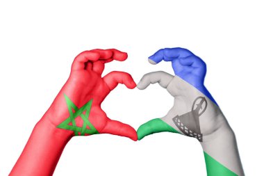 Fas Lesotho Kalbi, El hareketi kalp yapma, Kırpma Yolu