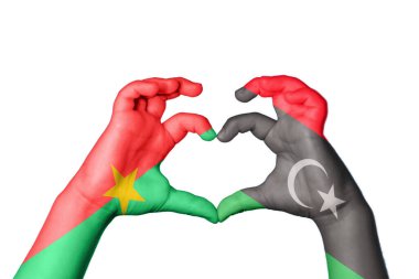 Burkina Faso Libya Kalbi, El hareketi kalp yapma, Kırpma Yolu