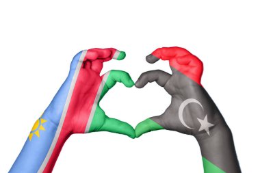 Namibya Libya Kalbi, El hareketi kalp yapma, Kırpma Yolu