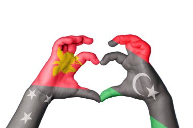 Papua Yeni Gine Libya Kalbi, El hareketi kalp yapma, Kırpma Yolu