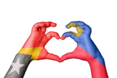 Doğu Timor Lihtenştayn Kalbi, El hareketi kalp yapma, Kırpma Yolu