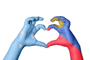 Mikronezya Liechtenstein Kalbi, El hareketi kalp yapma, Kırpma Yolu