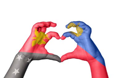 Papua Yeni Gine Lihtenştayn Kalbi, El hareketi kalp yapma, Kırpma Yolu