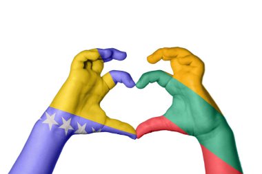 Bosna-Hersek Litvanya 'nın Kalbi, El hareketi, kalp yapma, Kırpma Yolu