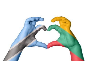 Botswana Litvanya Kalbi, El hareketi kalp yapma, Kırpma Yolu