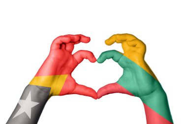 Doğu Timor Litvanya Kalbi, El hareketi kalp yapma, Kırpma Yolu