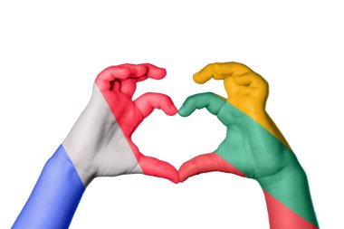 Fransa Litvanya Kalbi, El hareketi kalp yapma, Kırpma Yolu