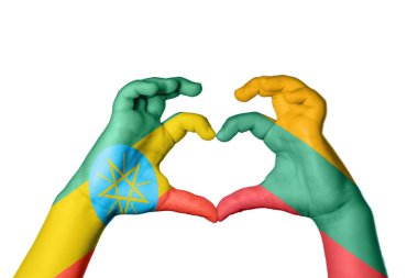 Etiyopya Litvanya Kalbi, El hareketi kalp yapma, Kırpma Yolu