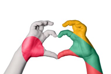 Japonya Litvanya Kalbi, El hareketi kalp yapma, Kırpma Yolu