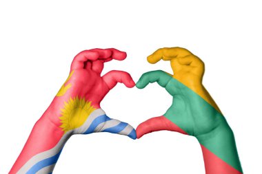 Kiribati Litvanya Kalbi, El hareketi kalp yapma, Kırpma Yolu