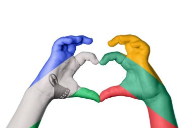 Lesotho Litvanya Kalbi, El hareketi kalp yapma, Kırpma Yolu