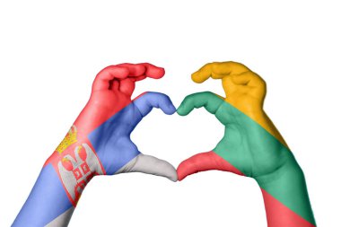 Sırbistan Litvanya 'nın Kalbi, El hareketi, kalp yaptı, Yol Kesme