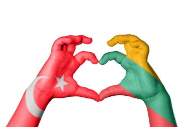 Türkiye Litvanya Kalbi, El hareketi, kalp yapma, Kırpma Yolu