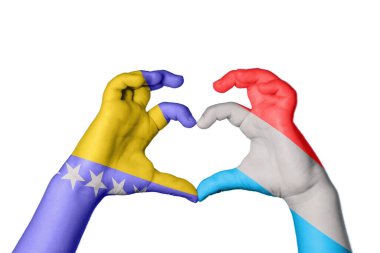 Bosna-Hersek Lüksemburg 'un Kalbi, El hareketi, kalp yapma, Kırpma Yolu