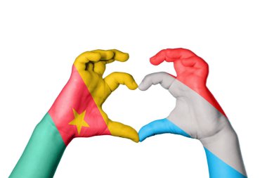 Kamerun Lüksemburg Kalbi, El hareketi kalp yapma, Kırpma Yolu