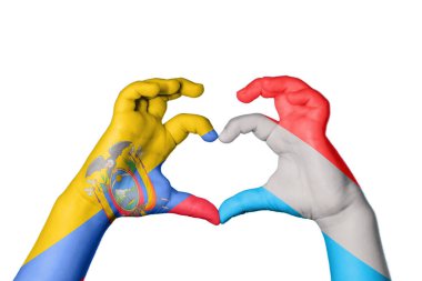 Ekvador Lüksemburg Kalbi, El hareketi kalp yapma, Kırpma Yolu