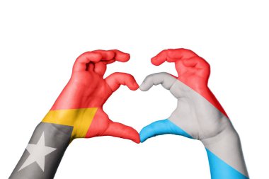 Doğu Timor Lüksemburg Kalbi, El hareketi kalp yapma, Kırpma Yolu