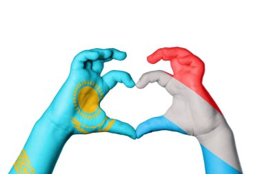 Kazakistan Lüksemburg Kalbi, El hareketi kalp yapma, Kırpma Yolu