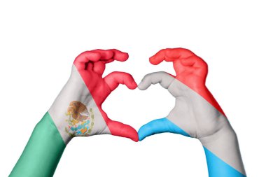 Meksika Lüksemburg Kalbi, El hareketi kalp yapma, Kırpma Yolu