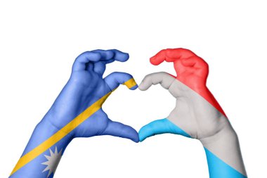 Nauru Lüksemburg Kalbi, El hareketi kalp yapma, Kırpma Yolu