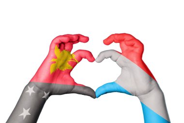 Papua Yeni Gine Lüksemburg Kalbi, El hareketi kalp yapma, Kırpma Yolu