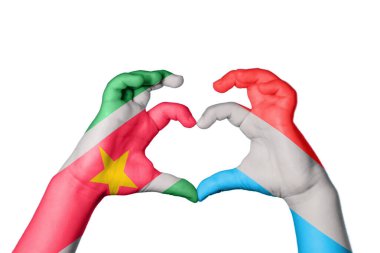 Surinam Lüksemburg Kalbi, El hareketi kalp yapma, Kırpma Yolu