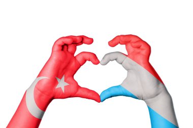 Türkiye Lüksemburg Kalbi, El hareketi, kalp yapma, Kırpma Yolu