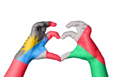 Antigua ve Barbuda Madagaskar Kalbi, El hareketi kalp yapma, Kırpma Yolu