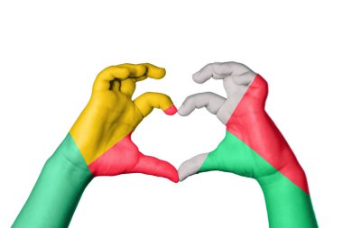 Benin Madagaskar Kalbi, El hareketi kalp yapma, Kırpma Yolu